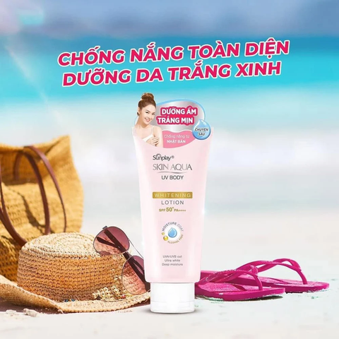 e291 - Kem Chống Nắng Dưỡng Thể Trắng Mịn Sunplay Skin Aqua UV Body SPF 50+ PA++++ (150g) LYO