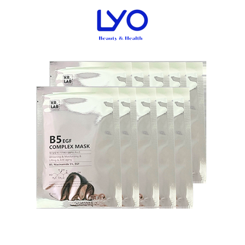 Combo 10 miếng Mặt nạ phục hồi da B5 EGF Complex Mask Kr.Lab Hàn Quốc