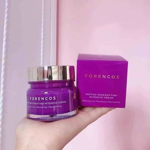 Kem Dưỡng Trắng Da Forencos Đêm 50ml Hàn Quốc (Tím & Vàng)