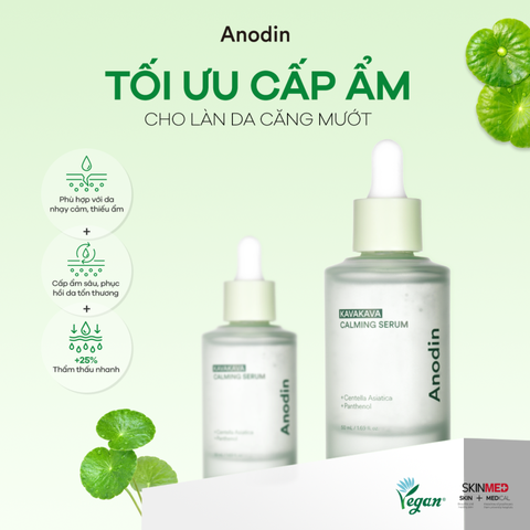 Tinh Chất Serum Cấp Ẩm, Phục Hồi & Làm Dịu Da Anodin Kava Kaka Calming Serum Hàn Quốc 50ml