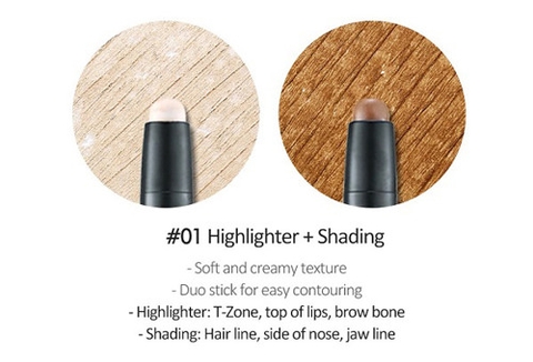Bút Tạo Khối 2 Đầu Etude House Play 101 Stick Contour Duo
