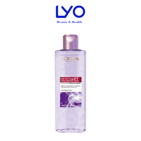 Nước Tẩy Trang Làm Sạch Cấp Ẩm Căng Mịn Da L'Oreal loreal Paris Revitalift Hyaluronic Acid 400ml ( Tím )