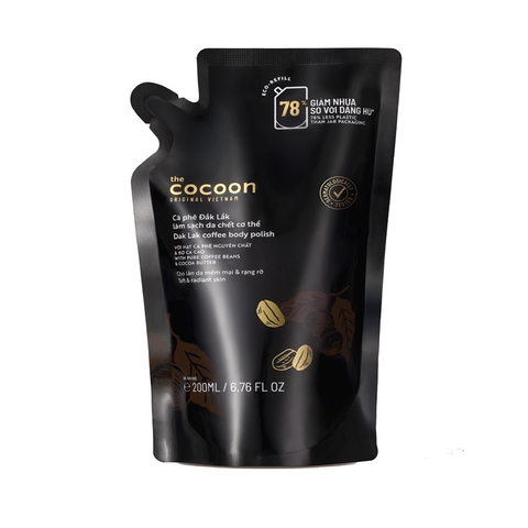 Tẩy Da Chết Toàn Thân Cocoon Chiết Xuất Cà Phê Đắk Lắk 200ml (Dạng túi)