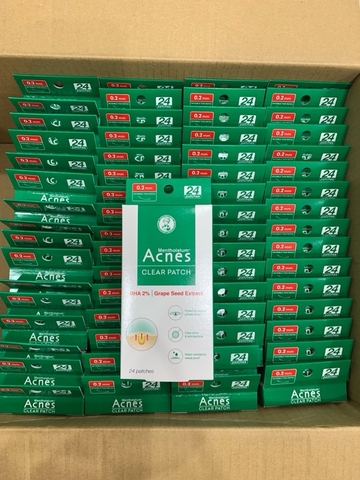 Miếng dán mụn giúp giảm mụn sưng viêm Acnes Clear Patch (24 Miếng)