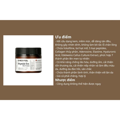 Kem Dưỡng Da Nâng Cơ, Chống Lão Hóa Medi-Peel Bor-Tox Peptide Cream 50g