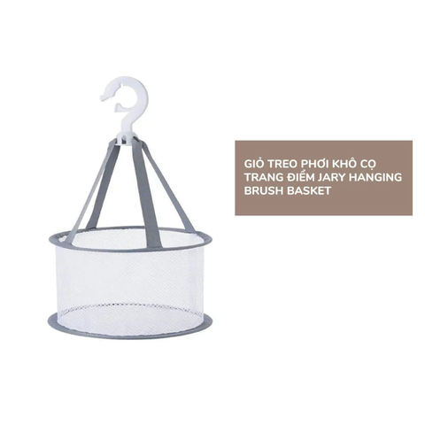 Chậu Làm Sạch Cọ & Giỏ Treo Phơi Khô Cọ Trang Điểm Jary Slicone Makeup Brush Cleaning / Hanging Brush Basket
