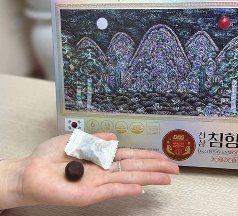 Bổ Não Thiên Sâm Trầm Hương DKG Daedong Ginseng Hàn Quốc Hộp 10 Viên