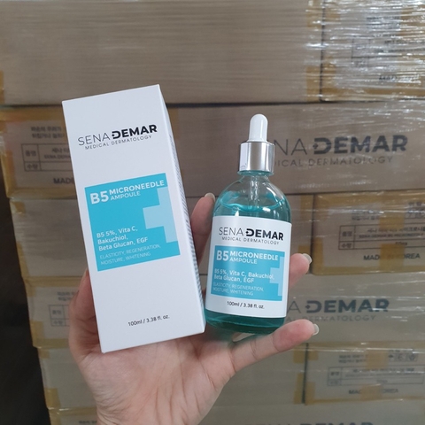 Serum B5 Cấp Ẩm, Làm Dịu & Phục Hồi Da Căng Bóng SenaDemar B5 Microneedle Ampoule Hàn Quốc 50ml & 100ml