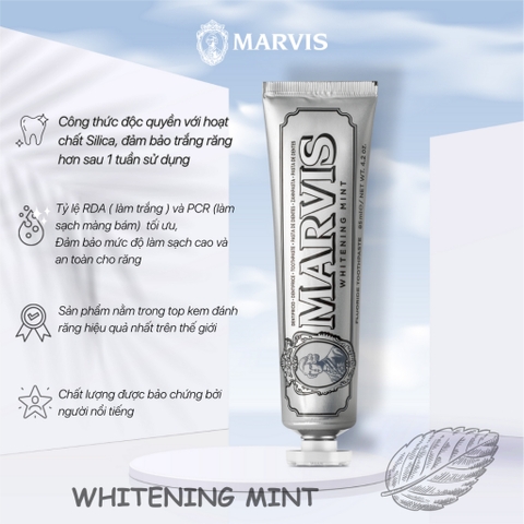 c549 - Marvis - Kem đánh răng 85ml - Trắng