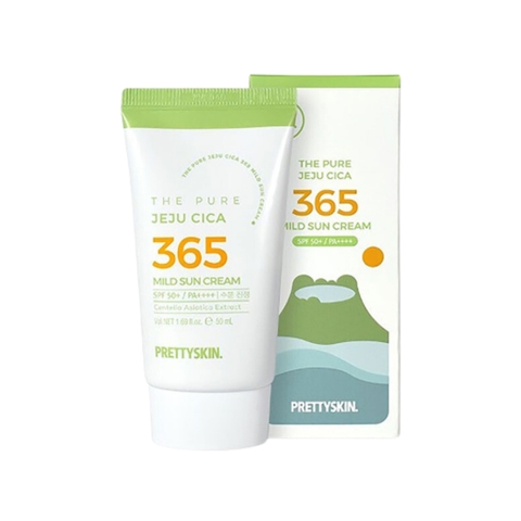 Kem chống nắng Rau Má Prettyskin The pure jeju cica Sun Cream 50ml