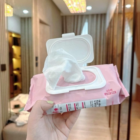 Khăn Ướt Tẩy Trang Dịu Nhẹ Senademar Make-up Remove Deep Cleansing Tissue Hàn Quốc 45 Miếng