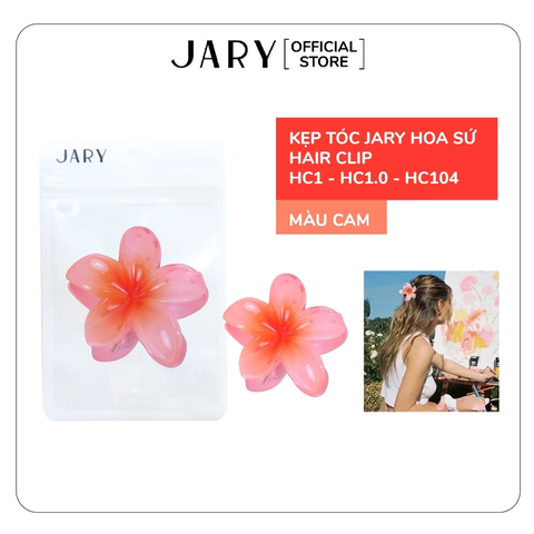 a994 - Kẹp Tóc Hoa Sứ Nhựa Jary Hair Clip - HC2 - HC2.7 - 4CM