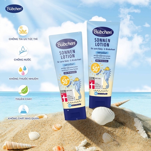 Kem Chống Nắng Bảo Vệ Làn Da Bé Bubchen Sonnenlotion LSF 50+ Đức 100ml