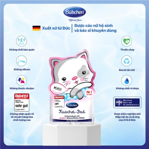 Gói Sữa Tắm Tạo Bọt Bubchen Schaumbad Glurak Đức 40ml