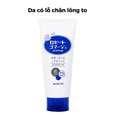 a740 - Tẩy Tế Bào Chết Dịu Nhẹ Cho Da Chiết Xuất Trái Cây Rosette Gommage Peeling Gel 120g (Màu Xanh và Hồng)