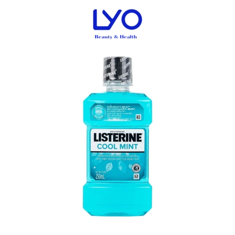 Nước Súc Miệng Giữ Hơi Thở Thơm Mát Listerine Cool Mint 250ml