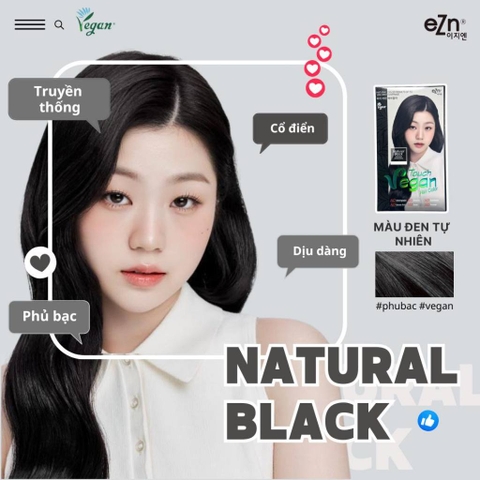 Thuốc Nhuộm Tóc Phủ Bạc Thuần Chay EZN Touch Vegan Hair Color Hàn Quốc 60ml