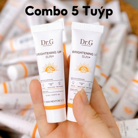 c840 - Bộ Sản Phẩm Kem chống nắng Dr.G  Brightening Up Sun+ SPF 50+ PA +++ 10ml - 20ml - 50ML (Cam)