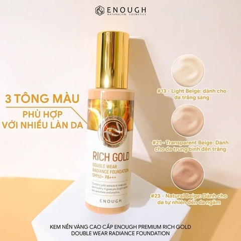 Kem Nền Che Khuyết Điểm Enough Collagen 3in1/Moisture/Ultra X10 Cover Up Foundation Cấp Ẩm & Chống Tia UV Hàn Quốc 100ml