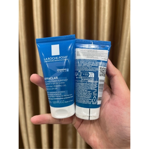 Sữa rửa mặt La Roche-Posay Gel Effaclar cho da dầu, mụn, nhạy cảm 50ml