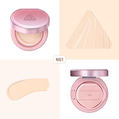 e592 - Phấn Nước Trang Điểm 3CE Stylenanda Fitting Mesh Cover Cushion 11g