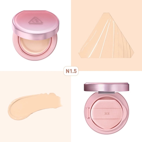 e592 - Phấn Nước Trang Điểm 3CE Stylenanda Fitting Mesh Cover Cushion 11g