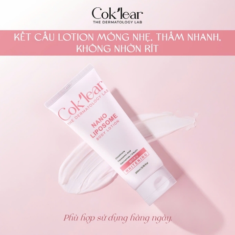 f010 - Kem Body Nâng Tone Co&k'lear Nano Liposome Body Lotion Whitening 200ml LYO