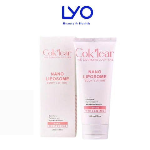 f010 - Kem Body Nâng Tone Co&k'lear Nano Liposome Body Lotion Whitening 200ml LYO