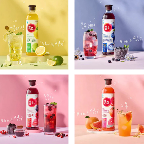 f358 - Giấm Giảm Cân Lên Men Hương Trái Cây Hàn Quốc Daesang 900ml