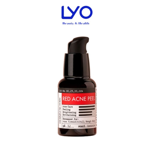 f005 - Tinh chất tẩy da chết hóa học (AHA&BHA) Derma Factory Red Acne Peel 30g LYO