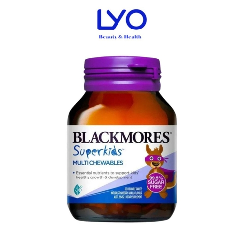 Kẹo bổ sung dinh dưỡng cho trẻ em Blackmores Super Kids Multi Chewables 60 viên LYO