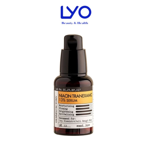 f003 - Tinh chất dưỡng trắng da, mờ thâm nám Derma Factory Niacin Tranexamic 13% Serum 30ml LYO