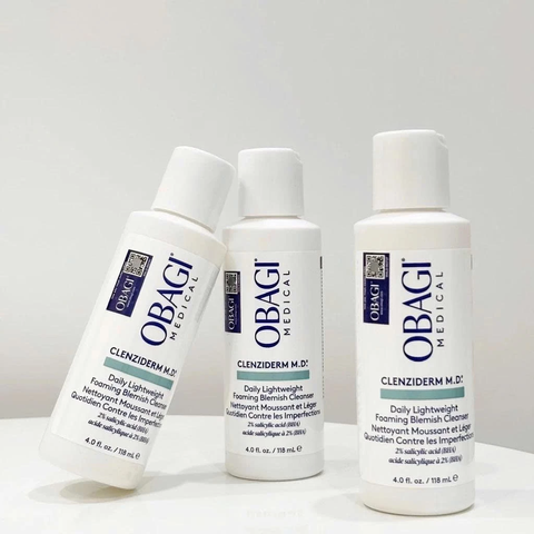 f419 - Sữa rửa mặt cho da dầu mụn Obagi Medical Clenziderm MD 118ml