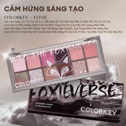f430 - Colorkey - Bảng mắt 12 màu FOXIEVERSE CHROMA 12-COLOR PALETTE
