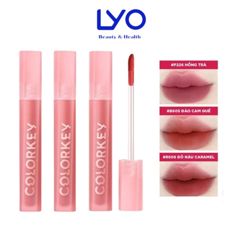 e949 - Son Kem Lì Colorkey Mịn Mượt Lâu Trôi Airy Velvet Lip Lacquer 2.5g LYO