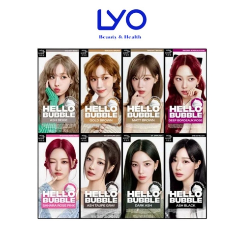 e906 - Nhuộm tóc mise en scène Hello Bubble 100g dạng bọt bền lâu tan, tông màu xu hướng LYO