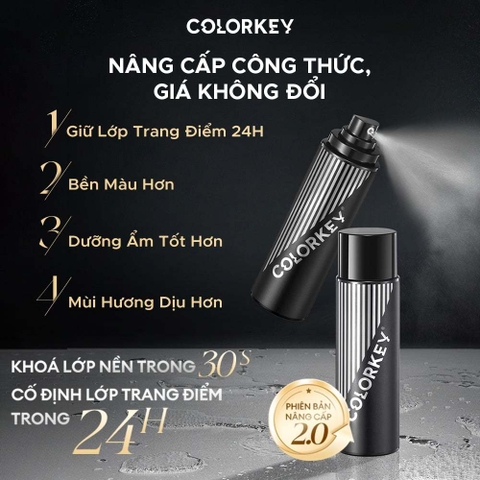 e953 - Xịt Khóa Nền COLORKEY Kiểm Soát Kiềm Dầu, Hỗ Trợ Cấp Ẩm 100ml LYO