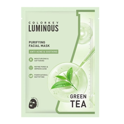 e954 - Mặt Nạ Giấy Cấp Ẩm Colorkey Luminous Vitamin B5 Facial Mask (Đủ 5 màu) 25ml LYO