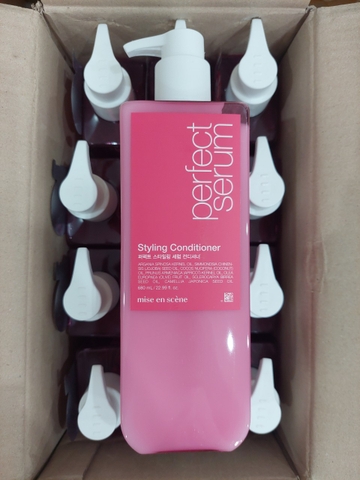 Dầu Gội Dầu Xả Mise En Scene Perfect Serum Shampoo 680ml ( Màu vàng đỏ hồng mẫu mới )