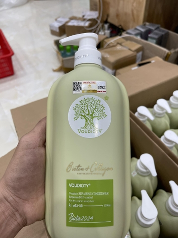 Dầu Gội và Xả Biotin Collagen Voudioty Phục Hồi Tóc 1000ml