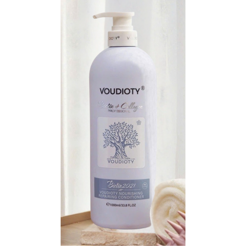 Dầu Gội và Xả Biotin Collagen Voudioty Phục Hồi Tóc 1000ml