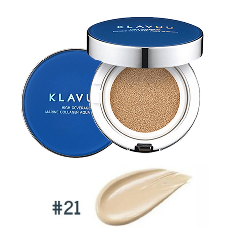 Phấn Nước Ngọc Trai Klavuu Xanh Cushion Hàn Quốc 12g SPF50+