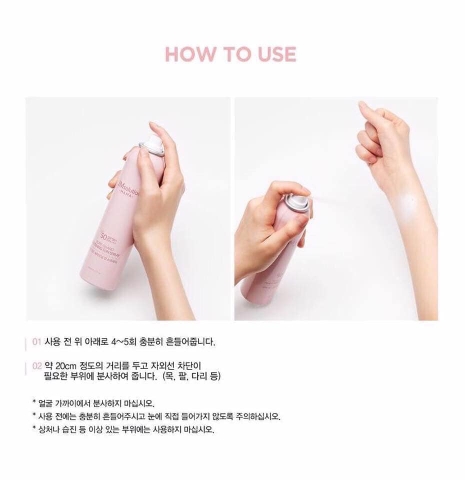 Xịt chống nắng JM Solution hàn quốc 180ml (Màu xanh và hồng)
