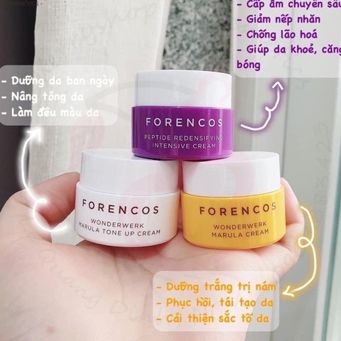 Kem Dưỡng Trắng Da Forencos Ngày & đêm Mini 10ml Hàn Quốc