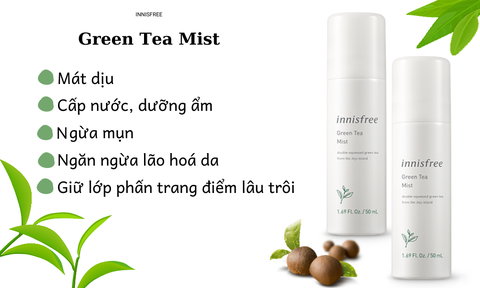 Xịt Khoáng Trà Xanh Innisfree Green Tea Mist 50ml