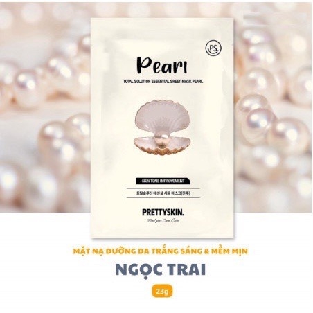 Hộp 10 miếng Mặt nạ dưỡng da PrettySkin Total Solution Essential Sheet Mask  23g x 10