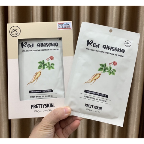 Hộp 10 miếng Mặt nạ dưỡng da PrettySkin Total Solution Essential Sheet Mask  23g x 10