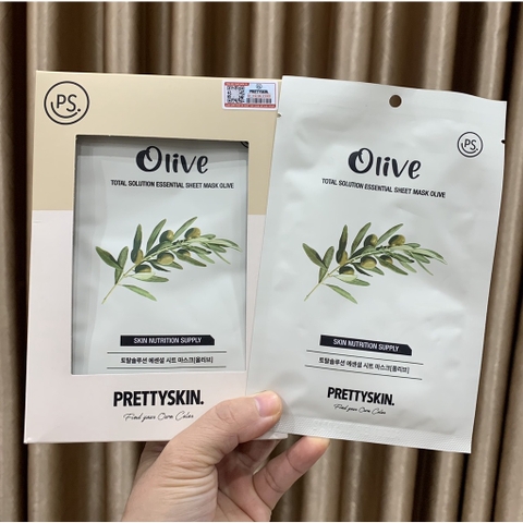 Hộp 10 miếng Mặt nạ dưỡng da PrettySkin Total Solution Essential Sheet Mask  23g x 10