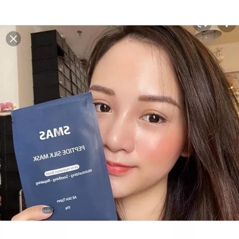 Mặt Nạ Cấp Ẩm Phục Hồi Da Cao Cấp Smas Peptide Silk Mask 25g
