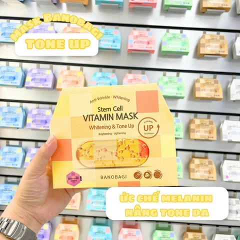 c807 - Mặt Nạ Dưỡng Trắng Da , Giảm Mụn BANOBAGI Stem Cell Vitamin Mask 30ml (Combo 10 Miếng)